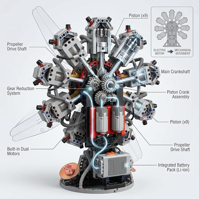 9 Cilinder Ster motor