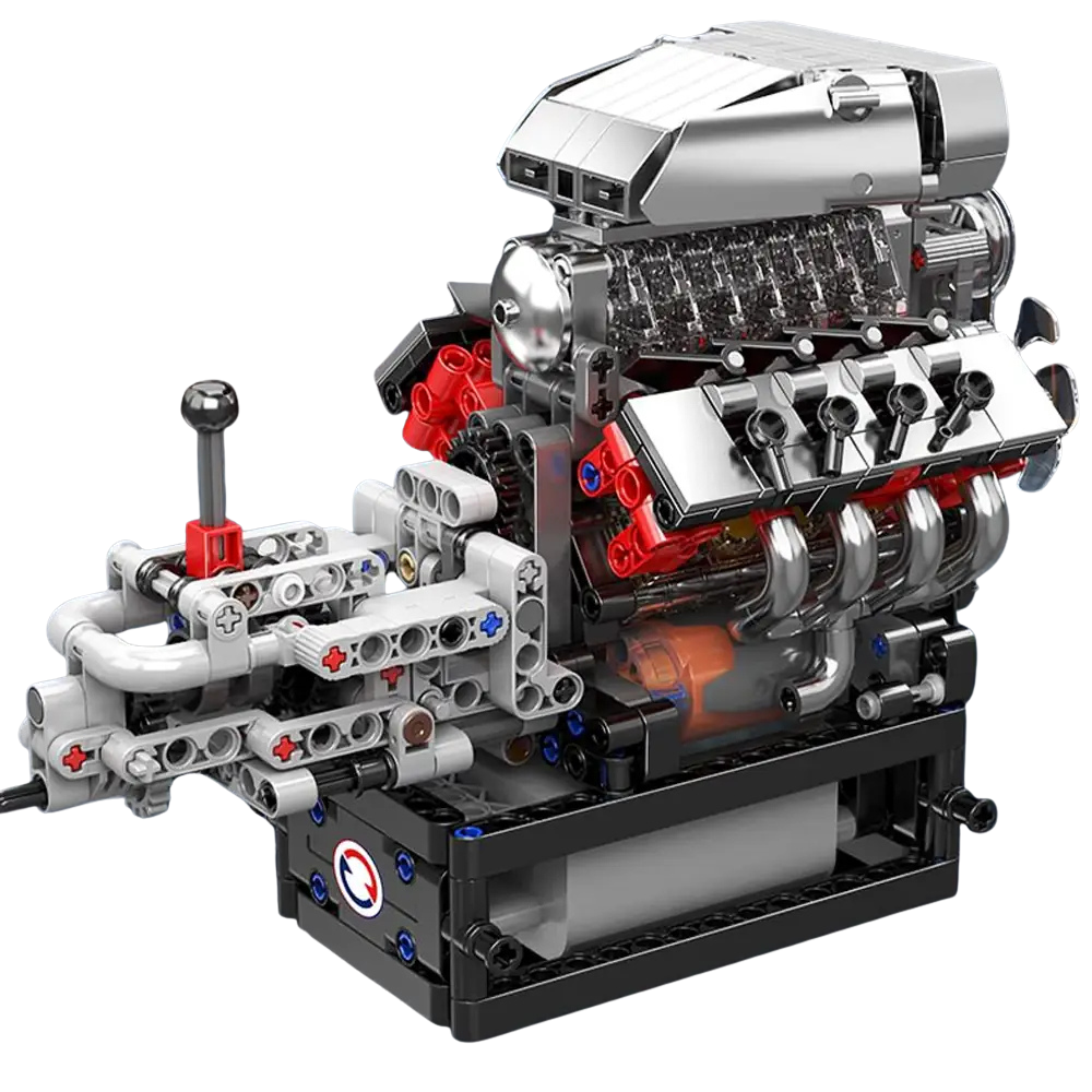 Muscle Car V8 Motor met Versnellingsbak